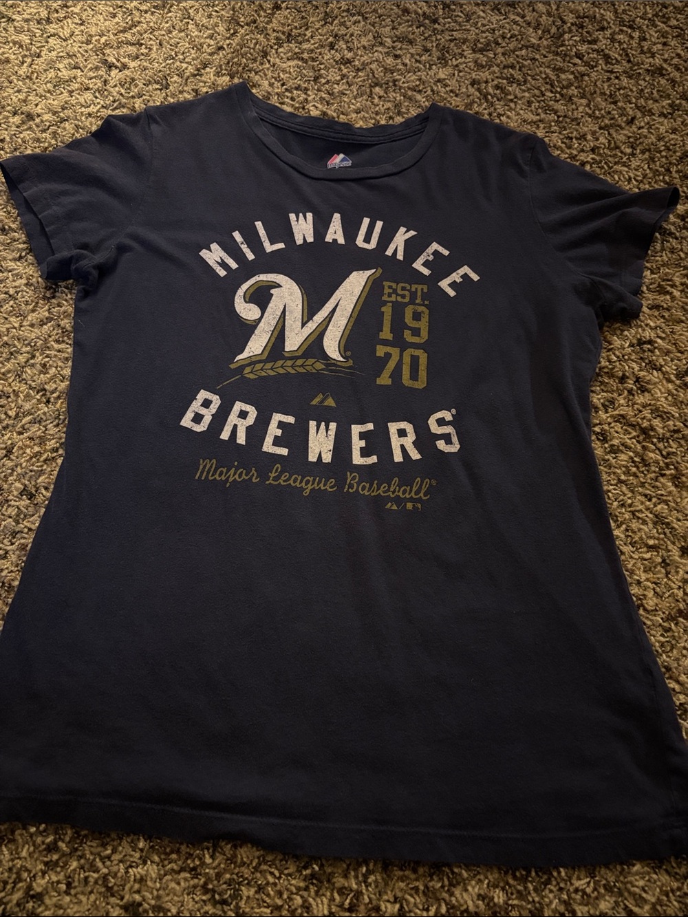 Milwaukee Brewers Navy Graphic Tee